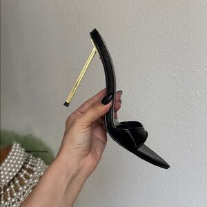 Elegant Black Patent Leather Heels by EMME